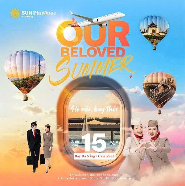 Sun PhuQuoc Airways mở bán ưu đãi “Our Beloved Summer” – chương trình giảm giá cực “sâu” dịp hè!
