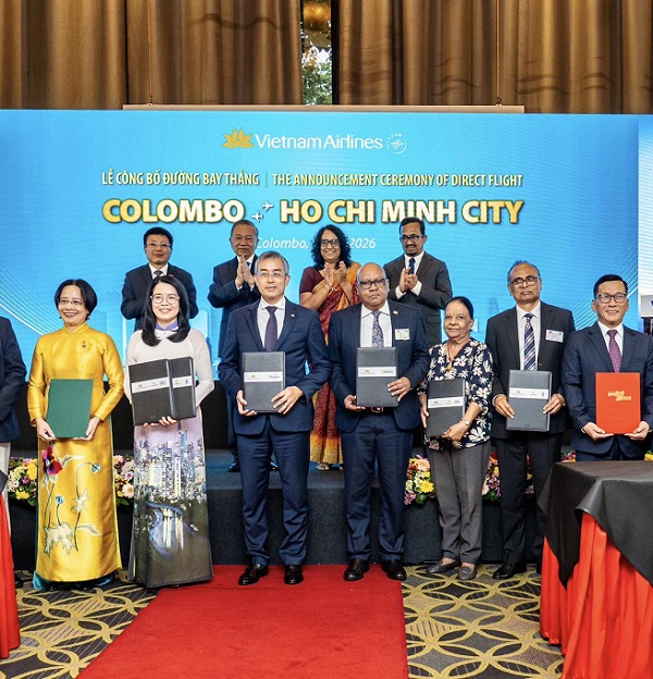 Vietnam Airlines mở đường bay thẳng đầu tiên kết nối Việt Nam - Sri Lanka 