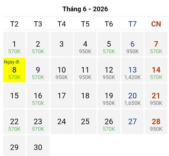Bay thẳng Tp Hồ Chí Minh – Phuket tháng 06/2026 với mức giá vé chỉ từ 570k