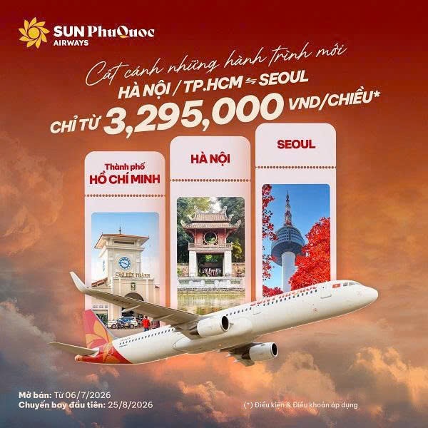 Thỏa sức vi vu xứ sở kim chi cùng vé ưu đãi bay thẳng Hà Nội/ Tp Hồ Chí Minh – Hàn Quốc