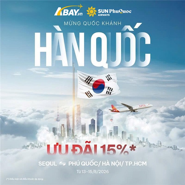 Vi vu xứ kim chi mùa Quốc khánh cùng ưu đãi 15% giá vé từ Sun PhuQuoc Airways