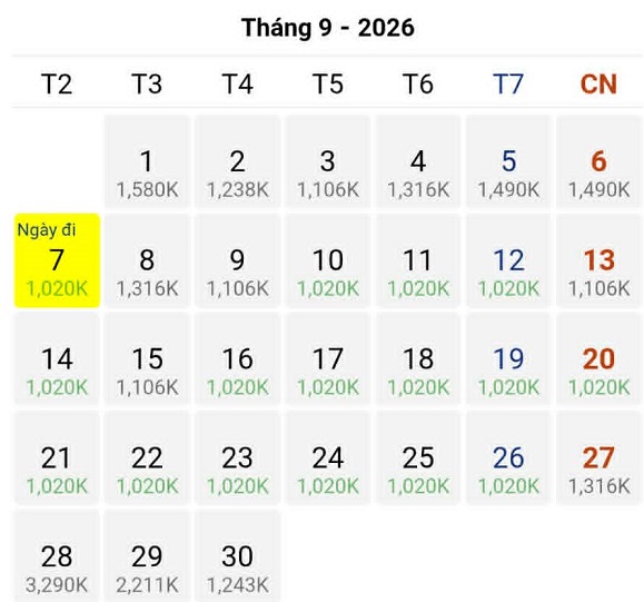 Tp Hồ Chí Minh – Đài Bắc tháng 9: Thời điểm đẹp để săn vé, lên lịch vi vu
