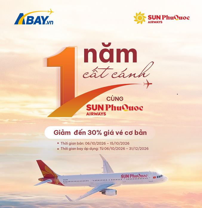 Sun PhuQuoc Airways cập nhật mức ưu đãi chương trình “1 NĂM CẤT CÁNH CÙNG SPA”