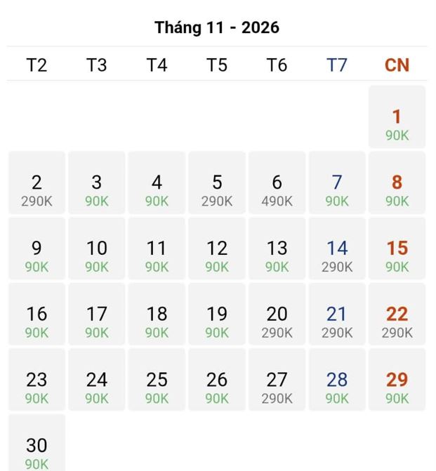 Cập nhật vé máy bay đi Đà Lạt giá tốt nhất tháng 11/2026